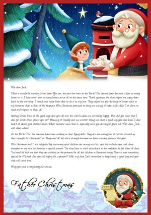 Santa Delivering Letters