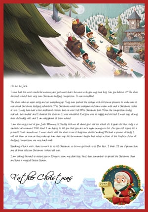 Elves sledging competition