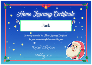 This is the included certificate