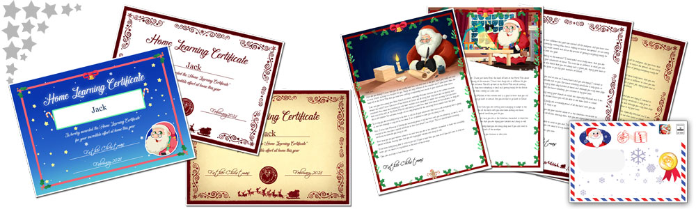 Personalised Home Schooling letter from Santa Claus