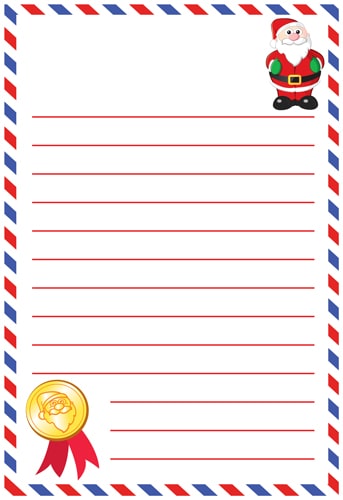 Letter To Santa - Standard - Personalised Santa Letter Background