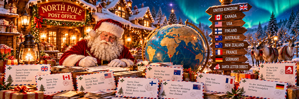 Where to Send a Letter to Santa: North Pole Addresses Around the World