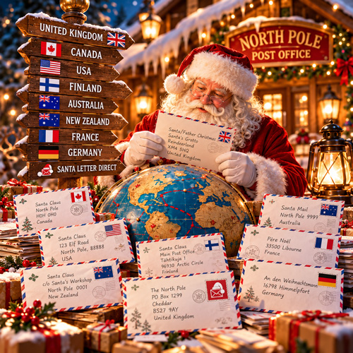 Where to Send a Letter to Santa: North Pole Addresses Around the World