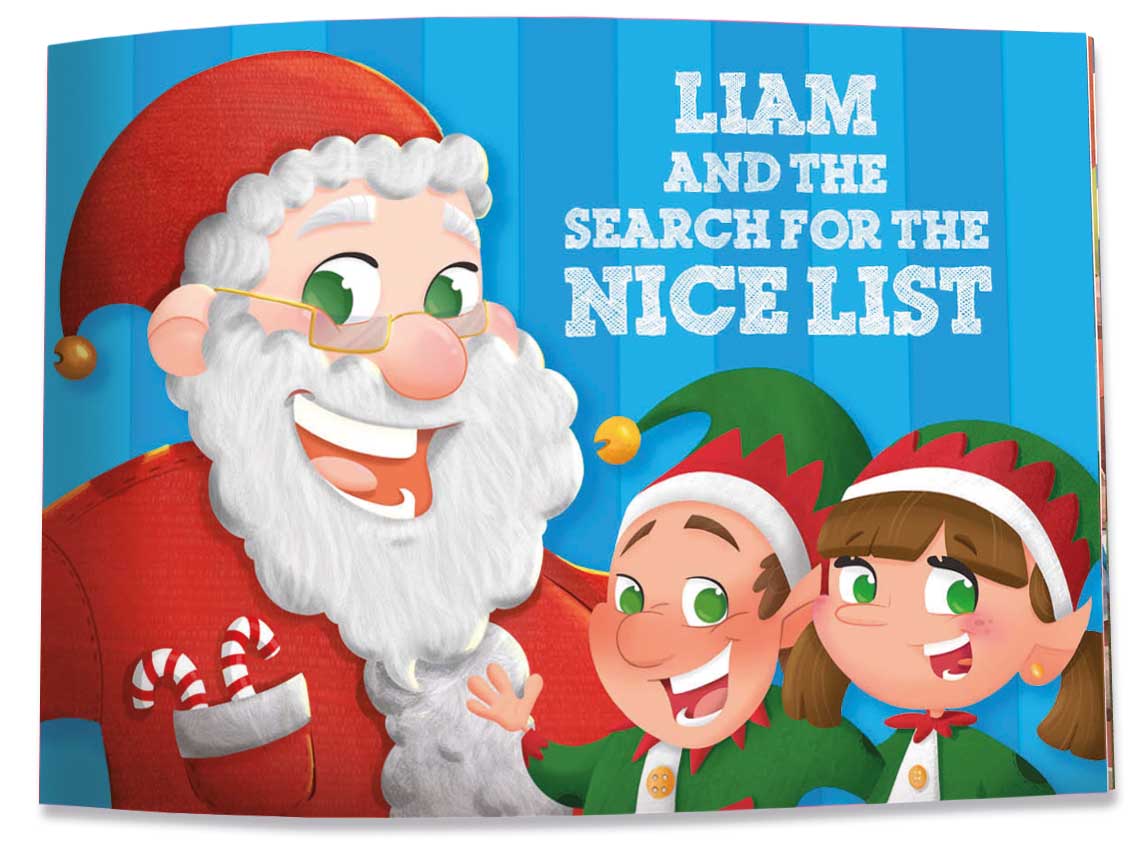 Stripes Blue Christmas Book cover
