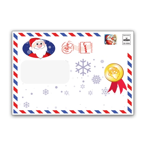 North Pole Envelope containing Letter from Santa